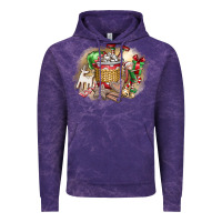 Cloud Purple Christmas Elf Vintage Hoodie - CowhideDigitalArt
