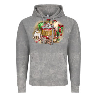Cloud Rock Christmas Elf Vintage Hoodie - CowhideDigitalArt