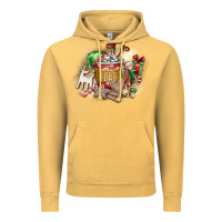 Vintage Mustard Christmas Elf Vintage Hoodie - CowhideDigitalArt