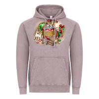 Vintage Zinc Christmas Elf Vintage Hoodie - CowhideDigitalArt