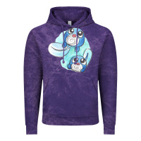 Cloud Purple poliwag watercolor Vintage Hoodie - linhVisuals