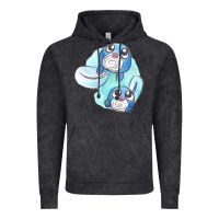 Vintage Black poliwag watercolor Vintage Hoodie - linhVisuals
