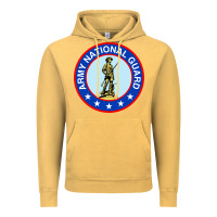 Vintage Mustard army national guard Vintage Hoodie - linhVisuals