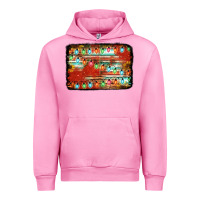Fuchsia Pink christmas serape sunflower background Urban Hoodie - Jasminsmagicworld