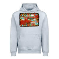 Heather Grey christmas serape sunflower background Urban Hoodie - Jasminsmagicworld