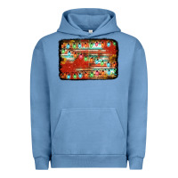 Pigment Pebble Blue christmas serape sunflower background Urban Hoodie - Jasminsmagicworld