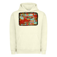 Pigment Pistachio christmas serape sunflower background Urban Hoodie - Jasminsmagicworld