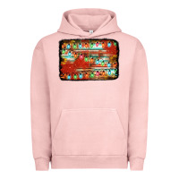 Pigment Salmon christmas serape sunflower background Urban Hoodie - Jasminsmagicworld