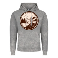 Cloud Rock River Forest Brown Vintage Hoodie - linhVisuals