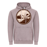 Vintage Zinc River Forest Brown Vintage Hoodie - linhVisuals