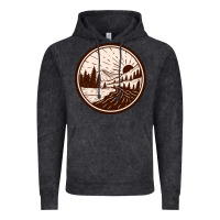 Vintage Black River Forest Brown Vintage Hoodie - linhVisuals