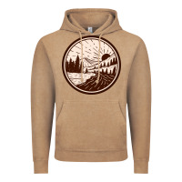 Vintage Coffee River Forest Brown Vintage Hoodie - linhVisuals