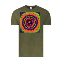 Vintage Olive halloween tie  dye pattern Vintage Tee - RanaPortraitStore
