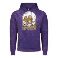 Cloud Purple Frogs And Toad Fucks The Police Vintage Hoodie - linhVisuals