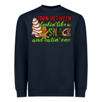 Navy Torn between lookin' like a snack and eatin' one Heavyweight Sweatshirt - RanaPortraitStore