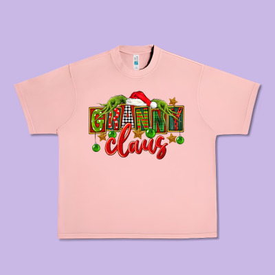Christmas Granny Claus Urban Heavy Tee Designed By Fadigitalartstudio