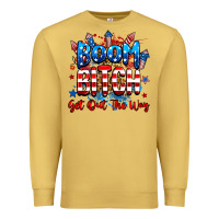 Antique Gold boom bitch get out the way Premium Sweatshirt - RanaPortraitStore