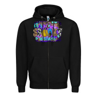 Black it's spooky season Zipper Hoodie - JahusDesignShop