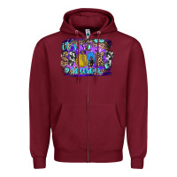 Burgundy it's spooky season Zipper Hoodie - JahusDesignShop