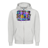 Dove Grey it's spooky season Zipper Hoodie - JahusDesignShop