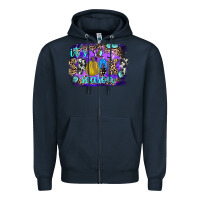 Navy it's spooky season Zipper Hoodie - JahusDesignShop
