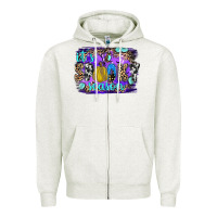 Oatmeal Heather it's spooky season Zipper Hoodie - JahusDesignShop