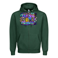 Sports Green it's spooky season Zipper Hoodie - JahusDesignShop