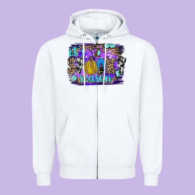 It's Spooky Season Zipper Hoodie Designed By Jahusdesignshop
