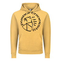 Vintage Mustard Purdue University Vintage Hoodie - linhVisuals