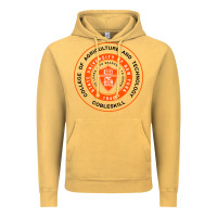 Vintage Mustard Suny Cobleskill Vintage Hoodie - linhVisuals