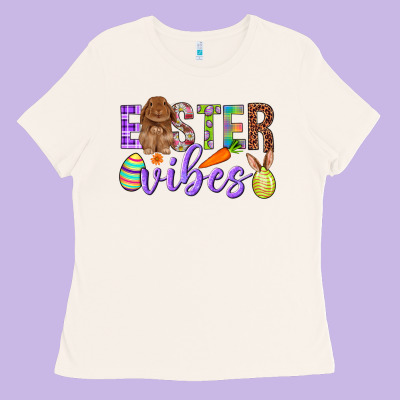 Easter Vibes Ladies Tee Designed By Bundleandbundleshop