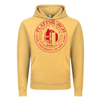 Vintage Mustard Suny Plattsburgh Vintage Hoodie - linhVisuals