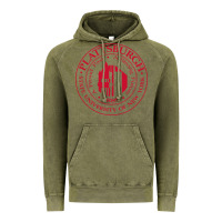 Vintage Olive Suny Plattsburgh Vintage Hoodie - linhVisuals