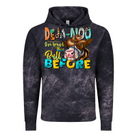 Cloud Black Deja Moo I've Heard Tih Bull Before Vintage Hoodie - CowhideDigitalArt
