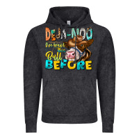 Vintage Black Deja Moo I've Heard Tih Bull Before Vintage Hoodie - CowhideDigitalArt