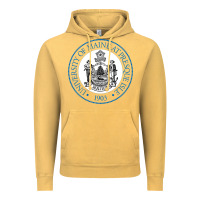 Vintage Mustard University Of Maine At Presque Isle Vintage Hoodie - linhVisuals
