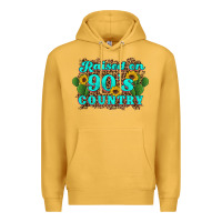 Mustard raised 90's country cactus sunflower's Premium Hoodie - Artiststas