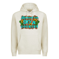 Oatmeal Heather raised 90's country cactus sunflower's Premium Hoodie - Artiststas