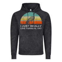 Vintage Black funny i just really like turkeys thanksgiving Vintage Hoodie - linhVisuals