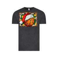 Vintage Black basketball christmas Vintage Tee - FaDigitalArtStudio