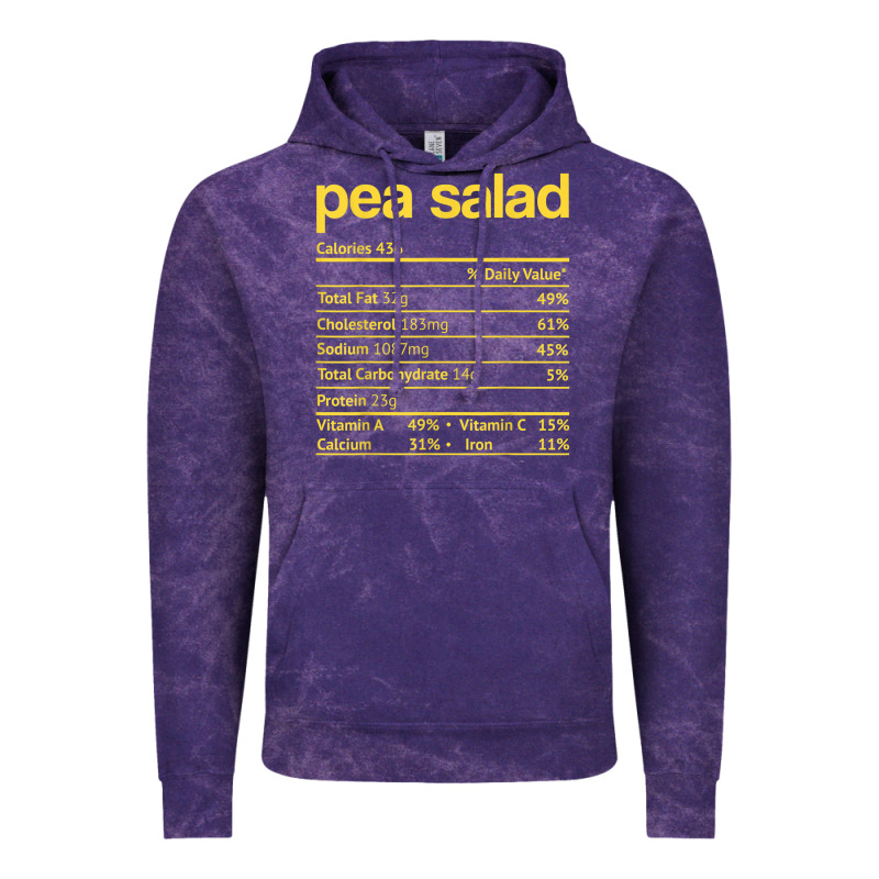 Pea Salad Nutrition Facts Funny Thanksgiving Christmas Food Vintage Hoodie by linhVisuals | Teevron