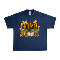 Navy mama pumpkin Urban Heavy Tee - BundleAndBundleShop