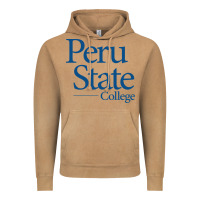Vintage Camel Peru State College Wordmark Vintage Hoodie - linhVisuals