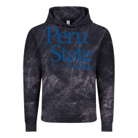 Cloud Black Peru State College Wordmark Vintage Hoodie - linhVisuals
