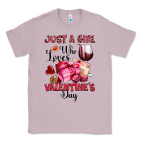 Lilac just a girl who loves valentine's day Classic Tee - OliviaCreatesArt