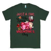 Sports Green just a girl who loves valentine's day Classic Tee - OliviaCreatesArt