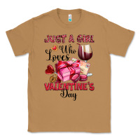 Toasted Coconut just a girl who loves valentine's day Classic Tee - OliviaCreatesArt