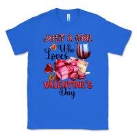 True Royal just a girl who loves valentine's day Classic Tee - OliviaCreatesArt