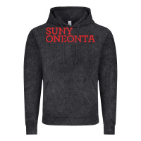 Vintage Black Suny Oneonta Wordmark Vintage Hoodie - linhVisuals