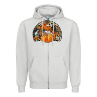 Dove Grey western pumpkin fall rainbow Zipper Hoodie - JahusDesignShop